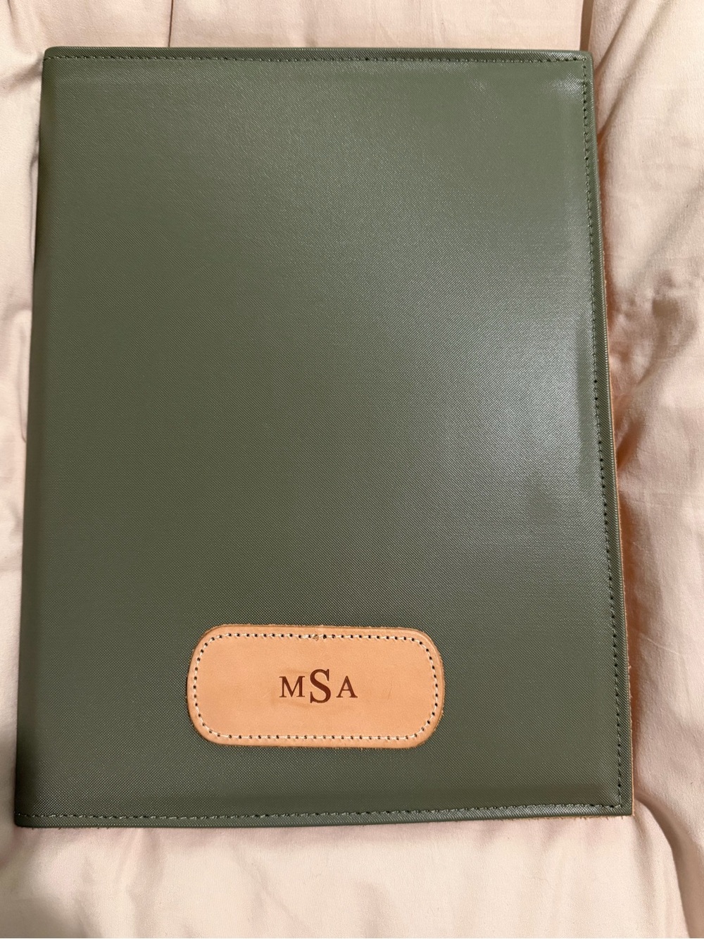 Jon Hart Design Olive Green Leather folio